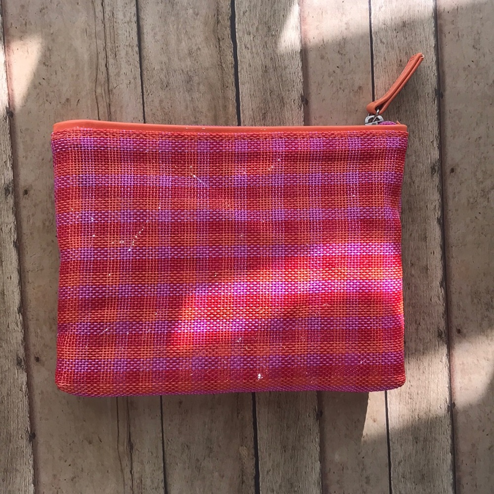 Mesh plaid neon bag